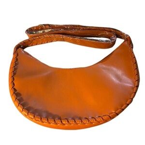 JULES KAE NWOT Zola Vegan Hobo Bag in Orange